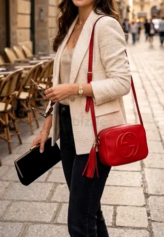 Gucci Soho Disco Bag – Red Pebbled Calfskin Leather