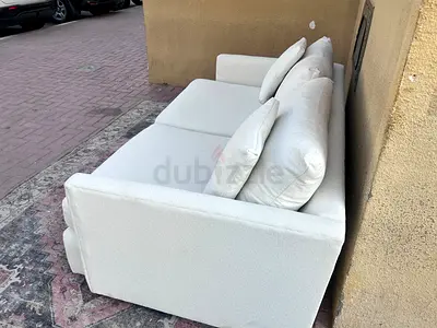 Crate&Barrel ____ Lounge Deep feather 🪶 filled Sofa Beige