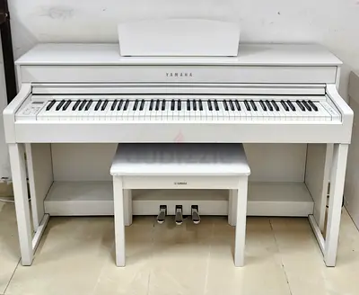 The Yamaha Clavinova CLP-535WH is an 88-key digital piano featuring a White Ash finish, GH3X weighte