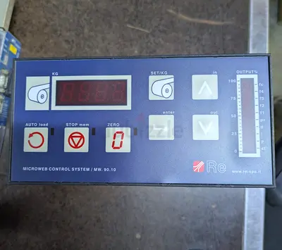 RE Microweb Control System MW.90.10 Industrial Weight Controller Panel