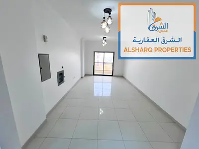 First-time occupancy: a beautiful, high-end 2-bedroom + living room apartment for annual rent in Muwaihat 3, Ajman—featuring a prime location with
