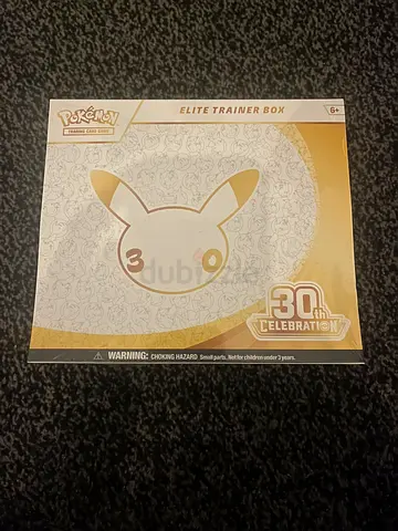 UK Pokemon tcg 30th celebration elite trainer box brand new sealed 9 booster packs +1 promo card
