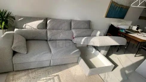 L Shape Sofa Bed IKEA Eskilstuna