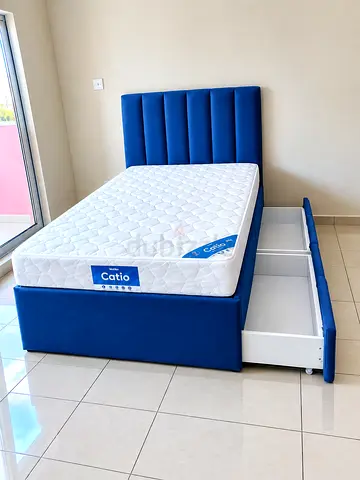 Brand new 120x190 size storage Bed including spring mattres available