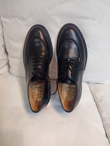 Church's Black Leather Oxford Shoes - Used, Classic Formal Pair