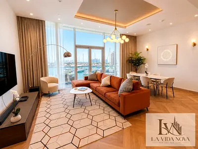 Luxury Upgraded 2BR + Study | Marina & Atlantis Views | Fully Furnished