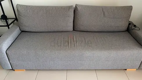 Gray 3-seater Fabric Sofa-bed in Great Condition