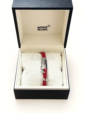 Original Montblanc Wrap Me Red Leather Bracelet With Box