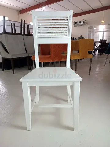 4 Wooden Dinning Chair, white Colour