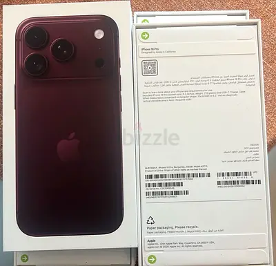 Apple iPhone 18 Pro (Boxed) - Burgundy
