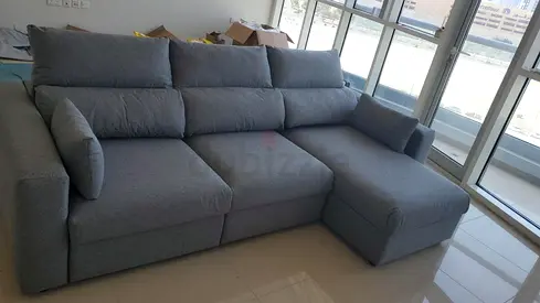 Same Like New Condition ikea Eskilstuna L shape sofa bed with storage