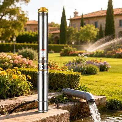 Submersible Pump 1HP Stainless Steel Submersible Water Pump for Garden/Irrigation