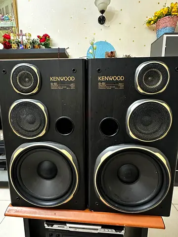 kenwood music system full with Pair of Kenwood Floor Speakers S-51 - Working Condition