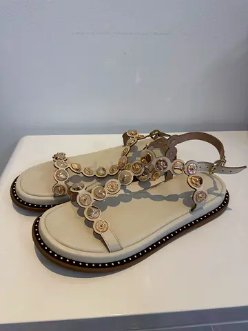 Embellished Flat Gladiator Sandals