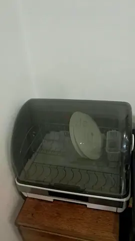 Countertop electric dish dryer/sterilizer with cover with UV sterile feature