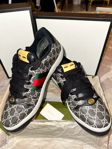 Gucci GG Canvas Low-Top Sneakers - Men's Size (Please Confirm Size)