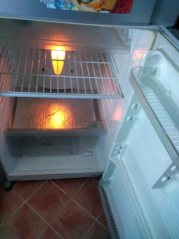 Double door refrigerator (fridge) with freezer