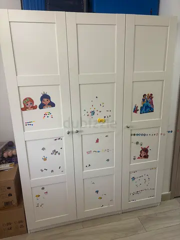 White 3-Door Wardrobe (IKEA)