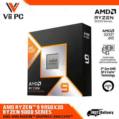 AMD Ryzen 9 9950x3D desktop CPU (brand New)