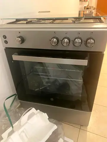 Hoover Brand New 4 Burner Gas Cooker 60cm Inox/Silver – HGC-V64G-S FREE DELIVERY +WARRANTY