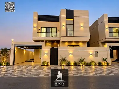 Villa for sale directly opposite the mosque at an excellent price. The price includes electricity, water, air conditioning, and registration fees. Fre