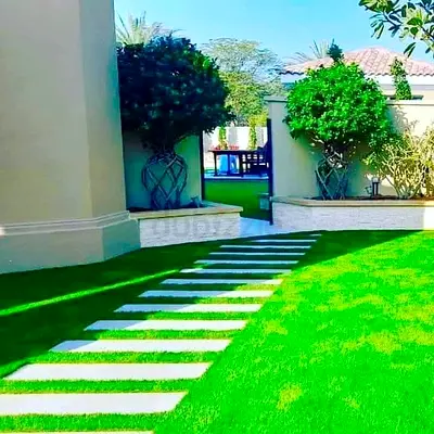 Artificial grass and landscaping
