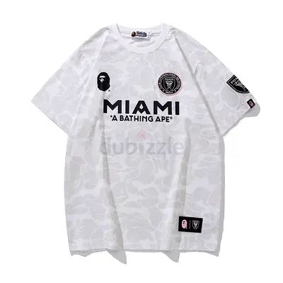 Inter miami x bape collab shirt white all sizes available
