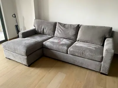 Excellent Condition Crate&Barrel Axis feather filled L Shape Sofa