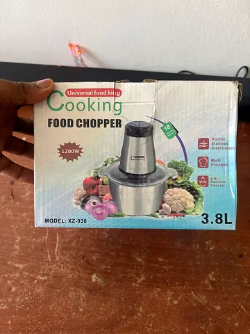 3.8L Electric Cooking Food Chopper (Model XZ-938) - Good Working Condition