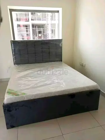 Queen Velvet Bed Frame with Mattress BRAND NEW