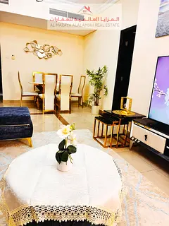 Furnished one-bedroom apartment with a living room for monthly rent in Al-Taawun.