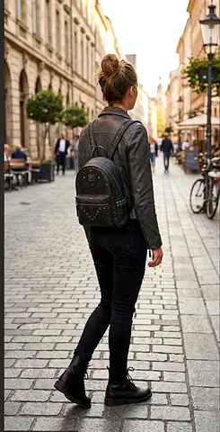 Authentic MCM Backpack w/ Laptop/ tablet compartment