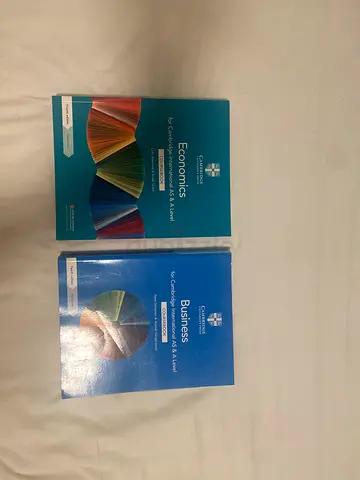 Cambridge AS & A Level Economics and Business coursebooks (pair) — very good condition , negotiable