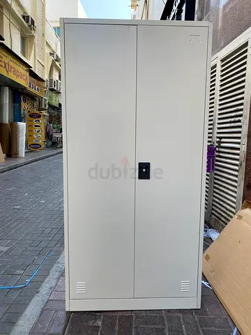Grey Metal Double Door Office Storage Cabinet