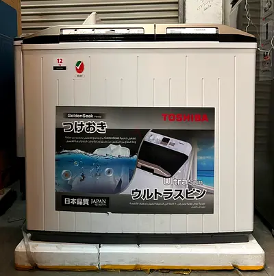 New Toshiba Washing Machine 12-Kg Top Load Semi Automatic Washing Machine VH-H130WA with Box
