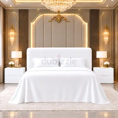 New Modern upholstered Queen bed with padded headboard storage bed- luxurious Queen size bed