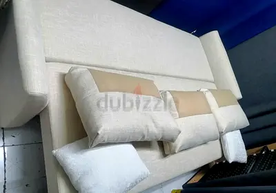Modern Beige Fabric Sofa Bed