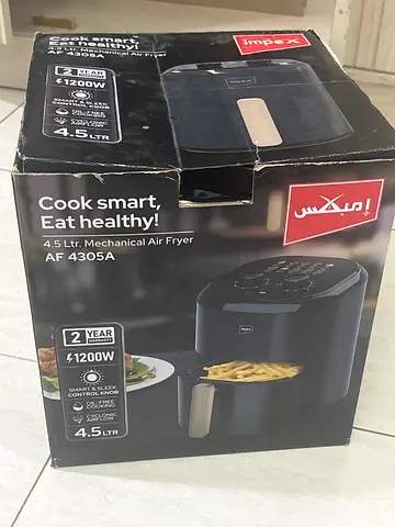 Impex 4.5L Mechanical Air Fryer - 1200W (Box Included)