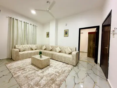 Furnished 1-bedroom apartment with a living room for monthly rent ✅ in Ajman – Al Rashidiya ✔️ Bil