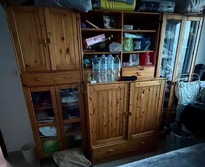IKEA Cabinet with shelves.