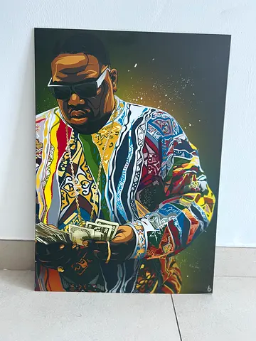 Original Displate Pop Art Portrait of The Notorious B.I.G. (Metal)