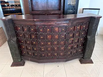 Solid wood bar