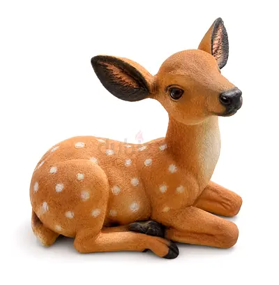 Viva Verda Decorative Fawn Deer Garden Statue | Realistic Outdoor Animal Figurine for Garden, Patio