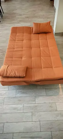 Leather 3-Seater Sofa Bed - Very Good Condition