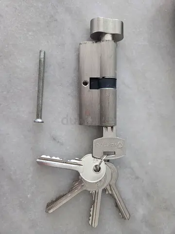 Used Euro Cylinder Door Lock with 5 Keys