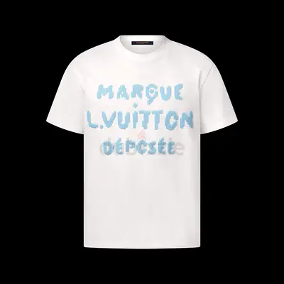 LV White designer T-shirt size Small