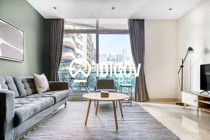 Furnished 2BR | Water View Balcony | Dubai Marina
