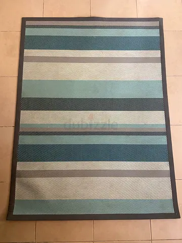 Outdoor Area Rug 120*160cm in Teal, Blue and Grey ( 2pc available )