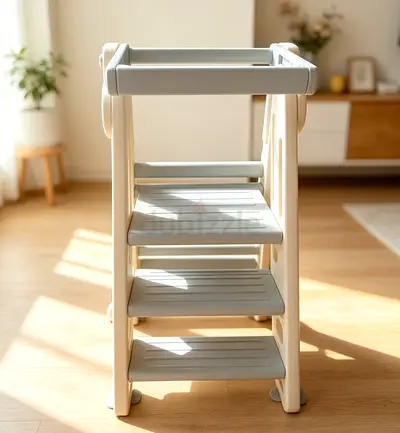 Antilop-style Step Stool / Learning Tower - White, Good Condition