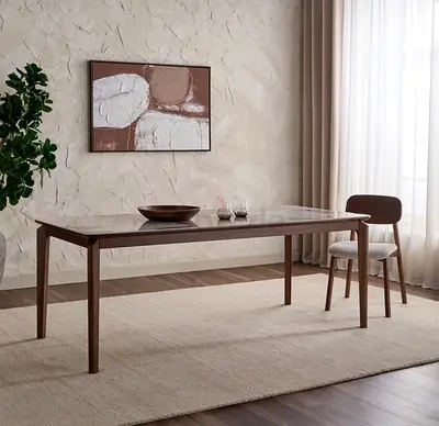 Charcoal dining table